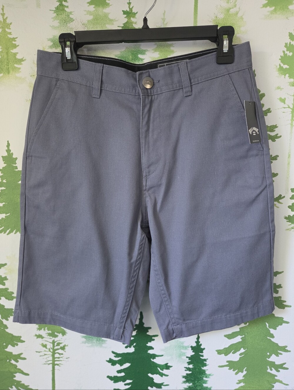 Billabong Men's Slate Gray Flat Front Shorts